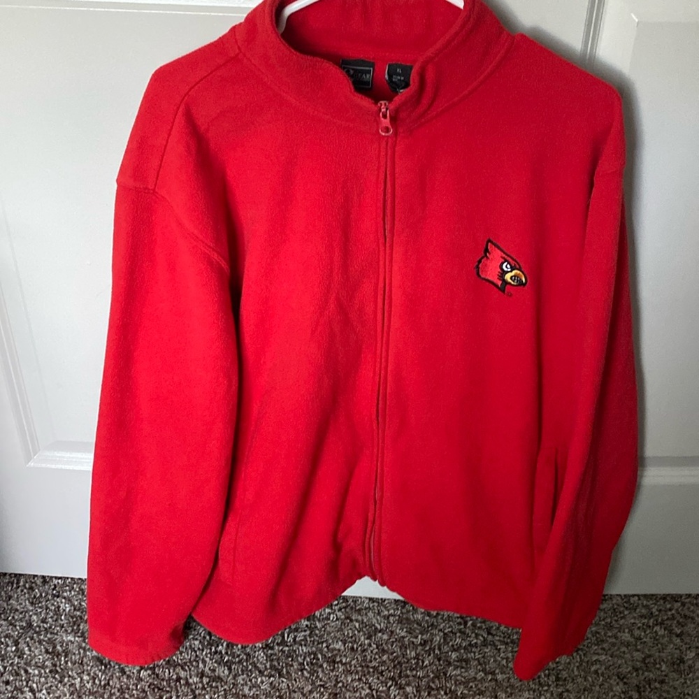 Mens Red Fleece Jacket
